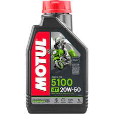 Motul 5100 20W50 Semi-Synthetic Engine Oil for Motorbike – 1 Litre